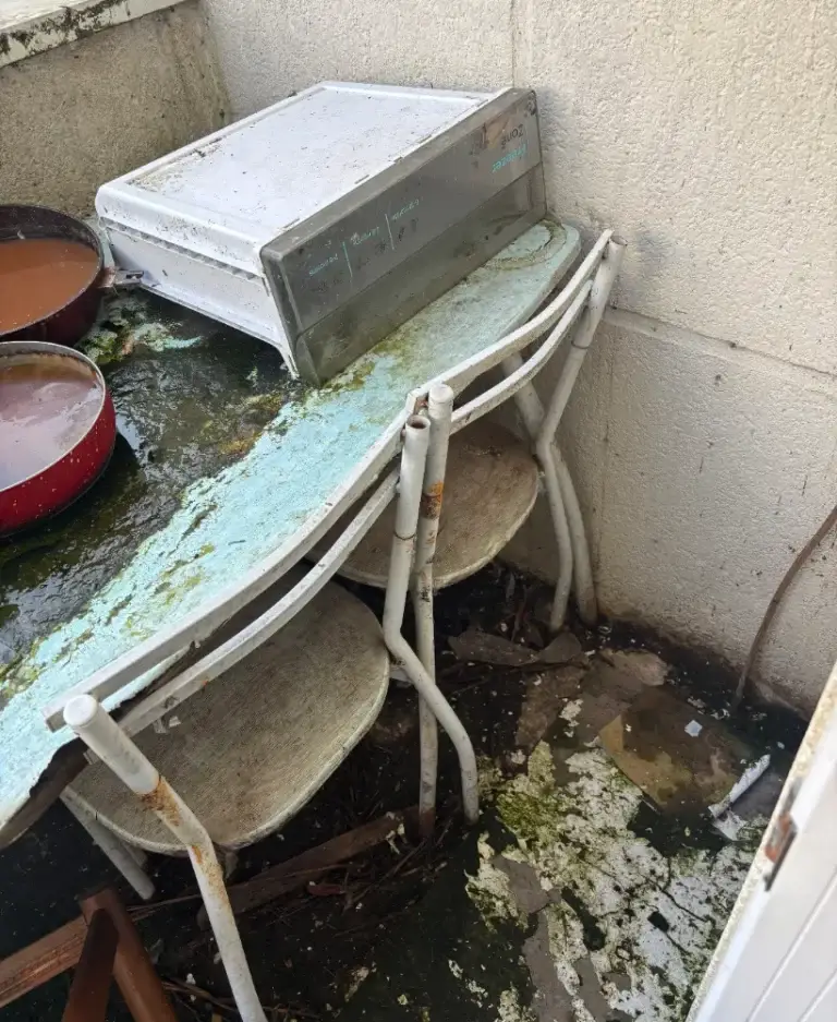 Logement insalubre avant nettoyage HYGIFORCE